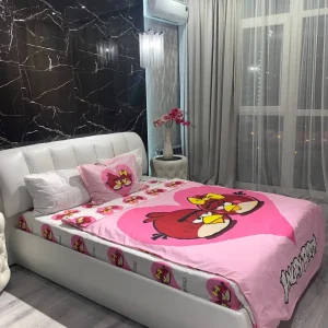 Постельное белье 1,5 спальный комплект, детский AngryBirds