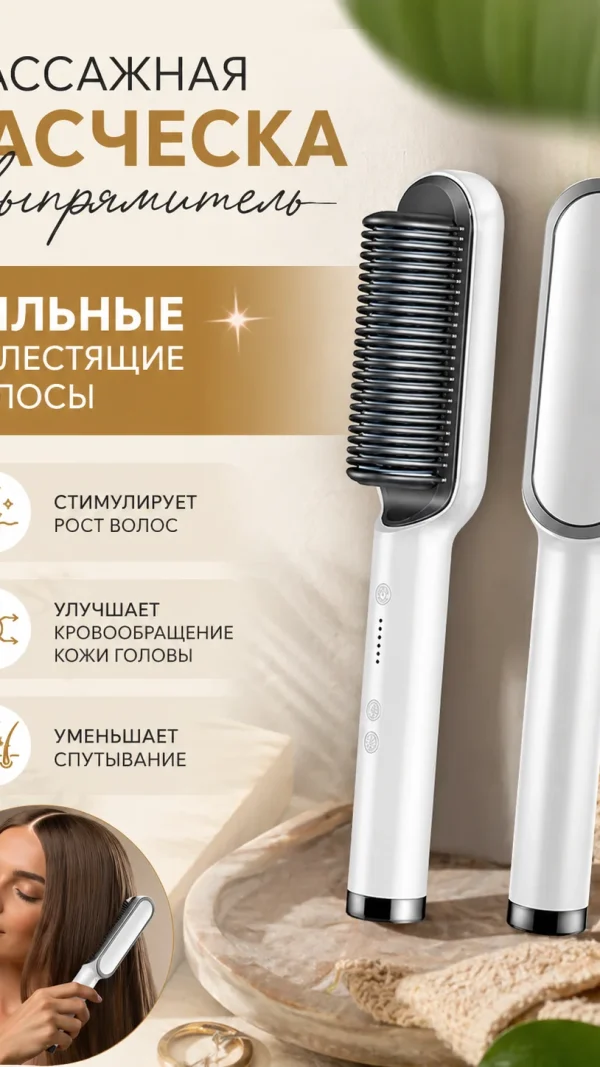 Расческа фен выпрямитель мультистайлер для волос