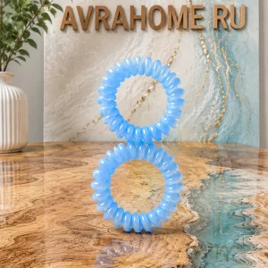 Резинки для волос, набор голубые