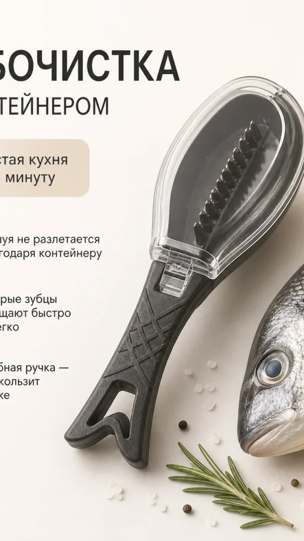 Рыбочистки с контейнером от чешуи рыб