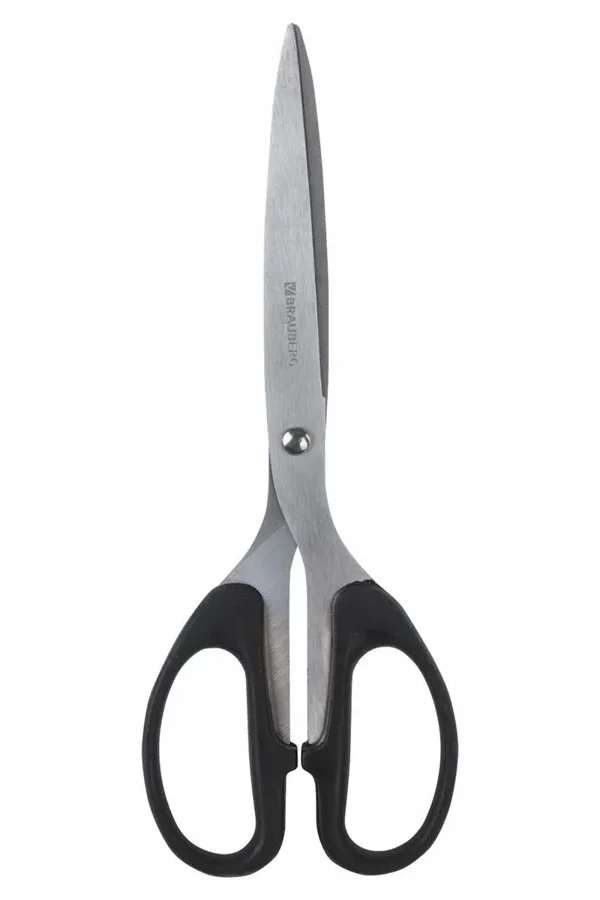 Ножницы Brauberg Classic 210мм, симметричные ручки, черные (230935), 12шт.