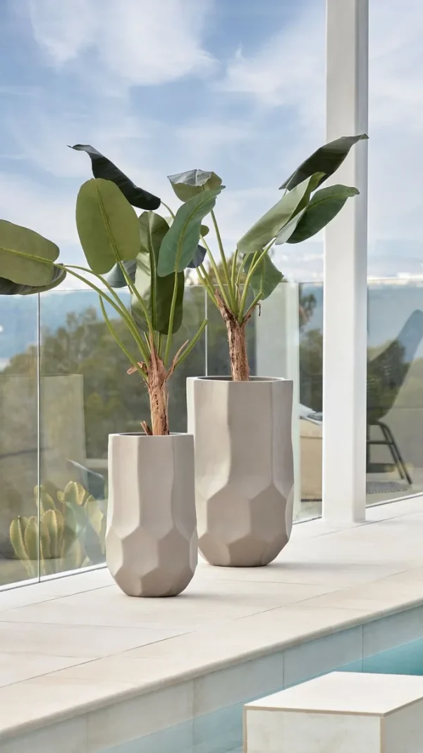 Искусственное банановое дерево La Forma Flower, высота 210 см, кашпо, Barcelona Design