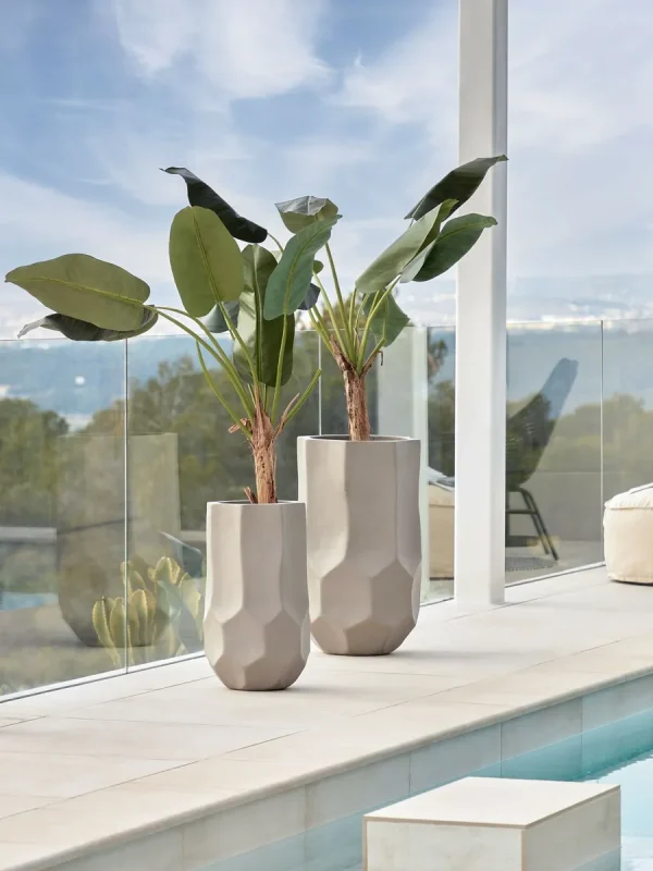 Искусственное банановое дерево La Forma Flower, высота 210 см, кашпо, Barcelona Design