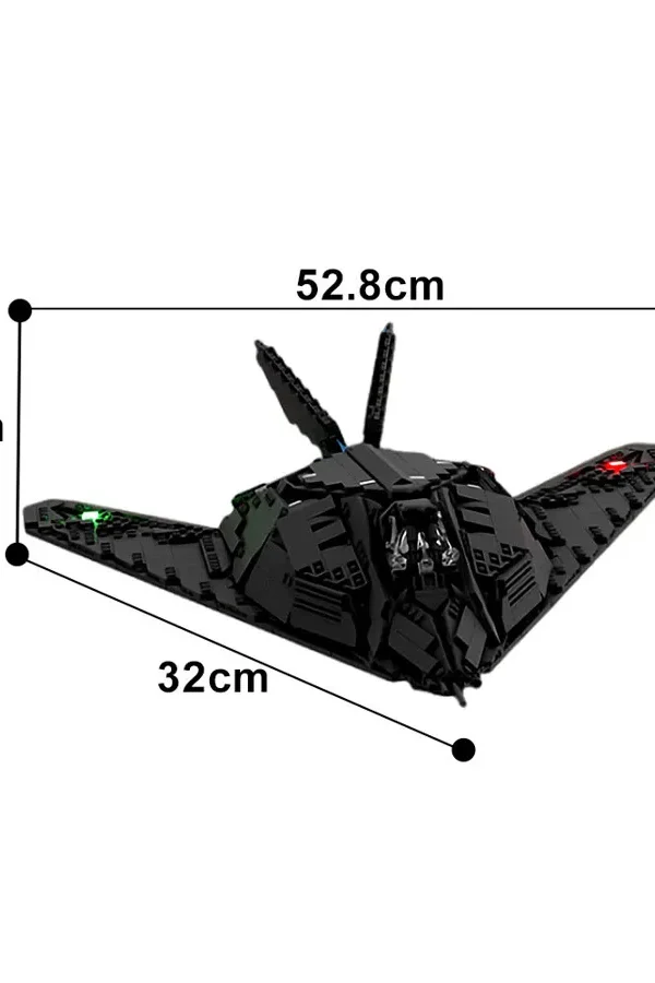 MOC-179931 Игрушка-конструктор F-117 Nighthawk (1-34) Nighthawk, совместимая с LEGO, популярный трансграничный товар