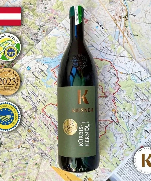 Штирийское нерафинированное тыквенное масло Kiesner, фермерское 1 л