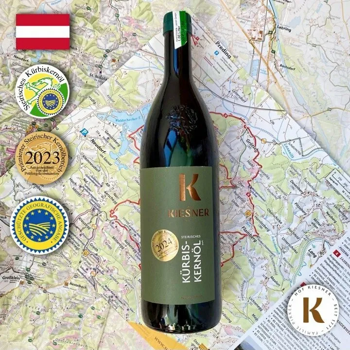 Штирийское нерафинированное тыквенное масло Kiesner, фермерское 1 л