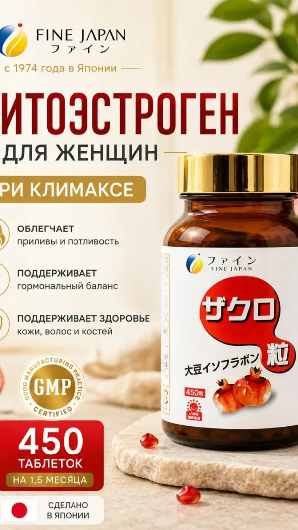 Фитоэстроген для женщин в таблетках, Экстракт граната эстроген при климаксе, 450 таблеток